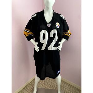 NFL Pittsburgh Steelers JAMES HARRISON Jersey Size 58 Reebok Men #92